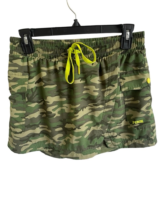PINK Victoria's Secret Pants - PINK Camo Drawstring Mini Skort with Neon Accents